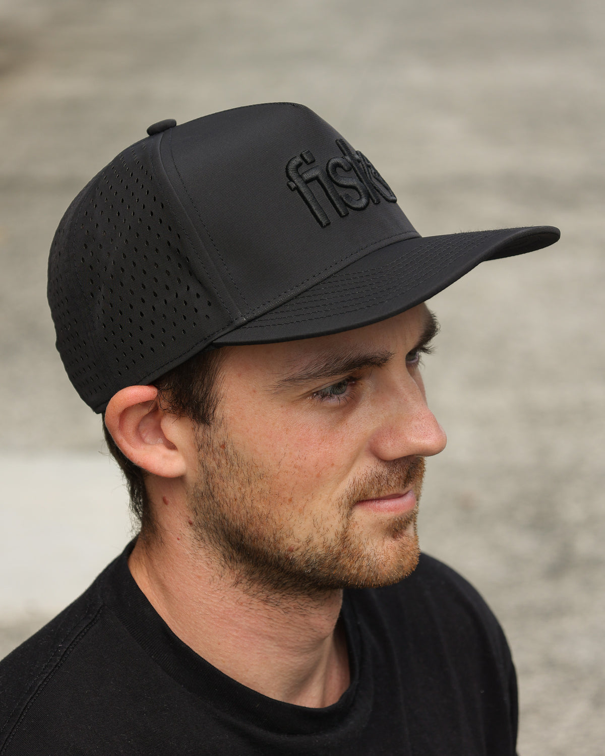 Lower Blackout A-Frame Performance Snapback Cap