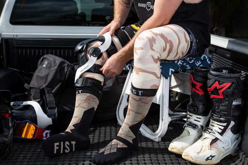 Standstorm Camo Moto Sock