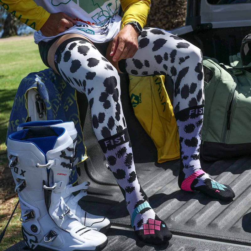 Dalmation Moto Sock