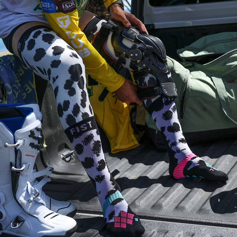 Dalmation Moto Sock