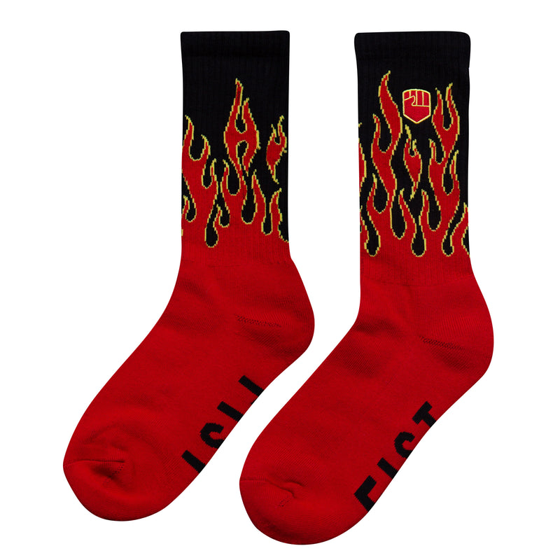 Flaming Hawt Crew Sock