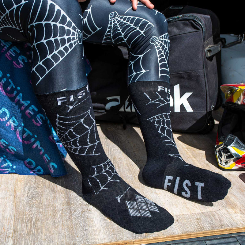 Cobweb Moto Sock