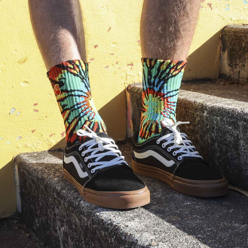 CHAUSSETTES X2 CREW TIE DYE