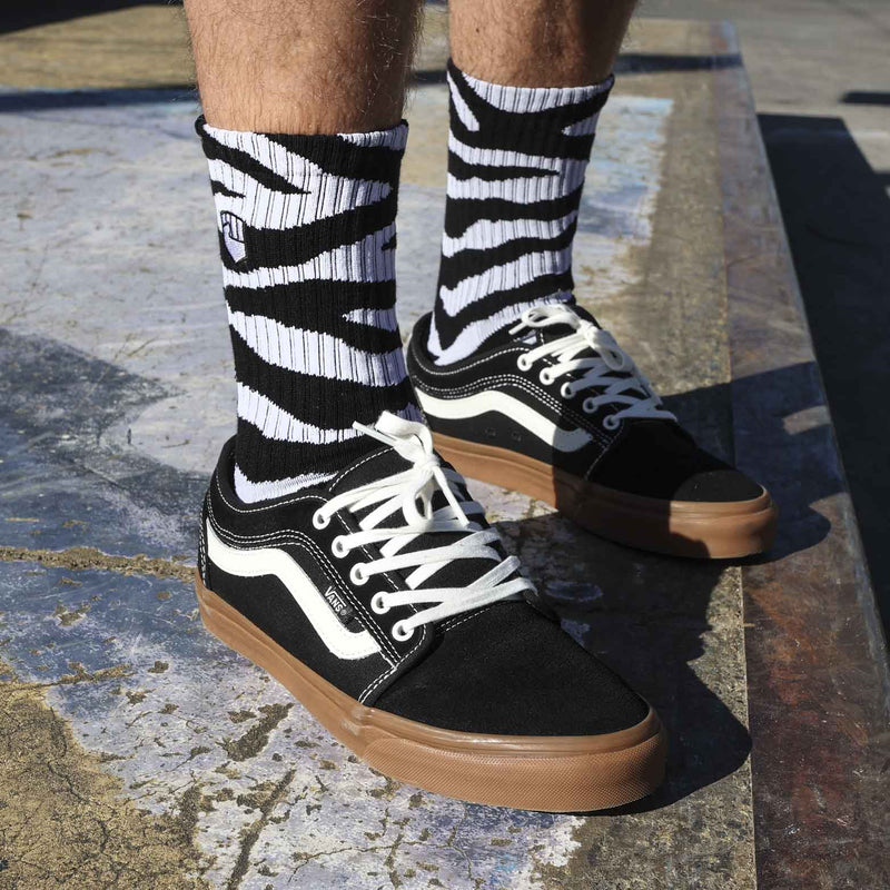 Zebra Crew Sock